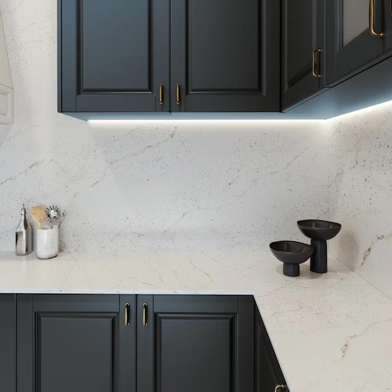 Plan de travail en Quartz Silestone® Eclectic Pearl
